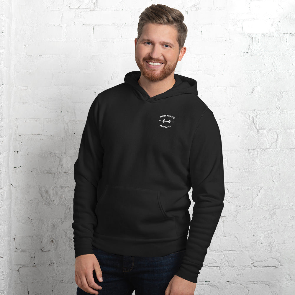 Send Glutes - More Weights More Dates Unisex Hoodie