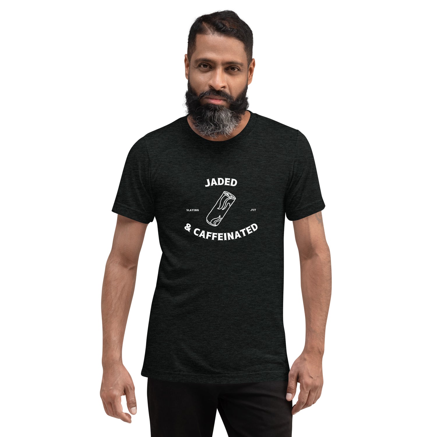 Jaded and Caffeinated Men's Short sleeve Tri-Blend T-Shirt
