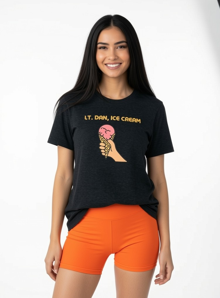 Lieutenant Dan Ice Cream Short Sleeve T-Shirt