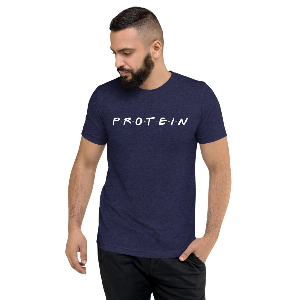 Protein Friends Men's Short sleeve Tri-Blend t-shirt