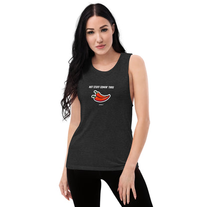 Hot Stuff Comin' Thru Ladies’ Muscle Tank